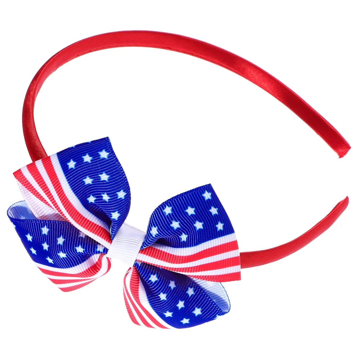Grampo de cabelo com bandeira da américa, grampos de cabelo com laço vermelho para crianças, dia da independência, 4 de julho, dia da bandeira nacional, acessórios patrióticos para cabelo