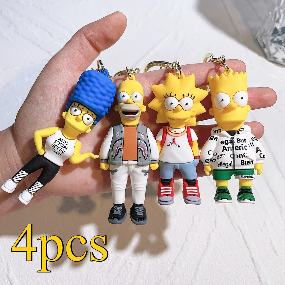 

Cartoon Keychain Cartoon Action Figure Key Chain Baby Pendant Couples Fashion Car Accessories Gifts Keyring Cute
