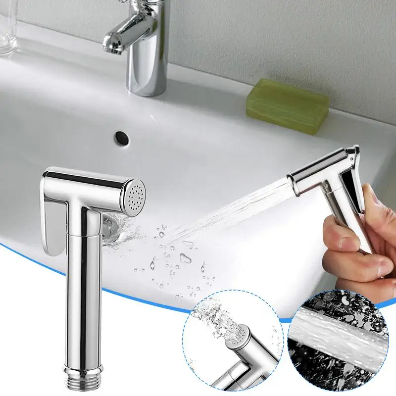 Handheld Toilet Bidet Sprayer Handheld Bidet Faucet Feminine Wash Toilet Sprayer Adjustable Water Pressure Hand Held Bidet