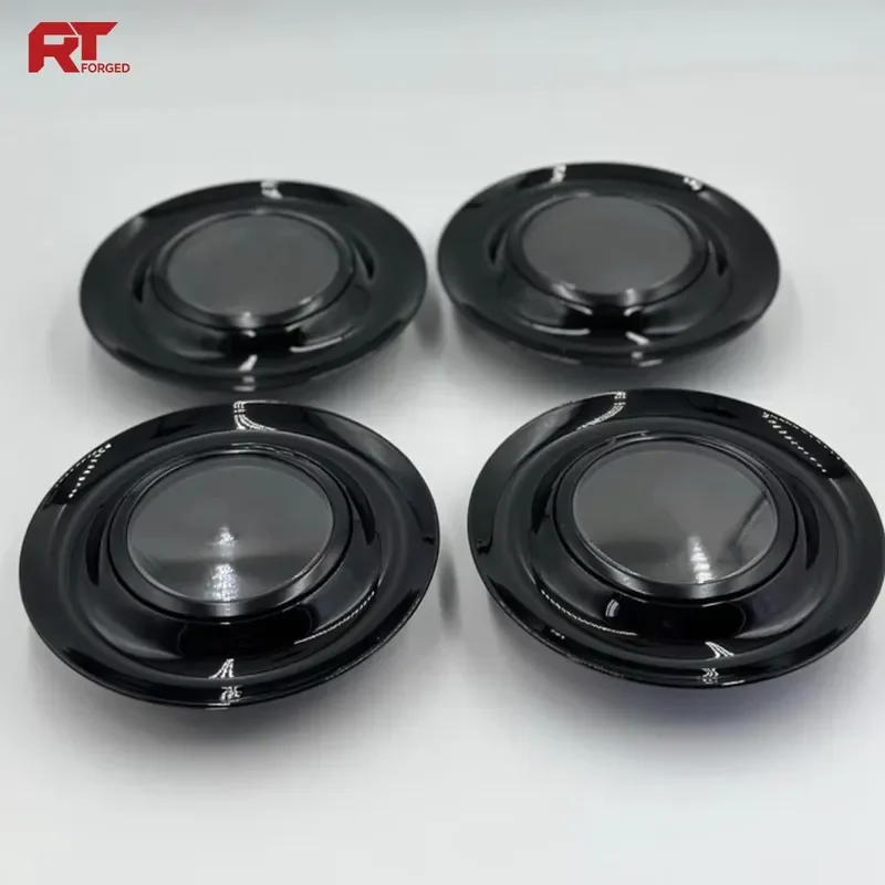 Custom Aluminum Floating Wheel Center Caps Self Leveling Logo Hub Caps Chrome Black for Forged Alloy Car Truck SUV Wheels