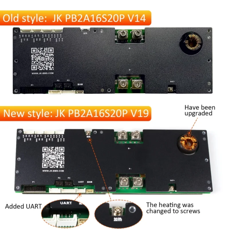 JK Smart BMS Ready Stock 8S 16S 48v 100/150/200A Lifepo4 Li-Ion LTO per Growatt Deye Inverter Home Farm Scheda di accumulo di energia