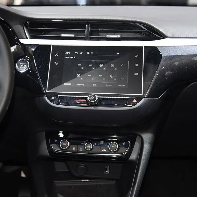 

Защитная пленка из закаленного стекла для салона автомобиля для Opel Corsa GS Line/Corsa F 2020 2021 7-дюймовая автомобильная GPS-навигация с защитой от царапин