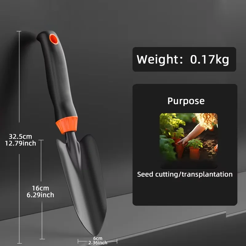 Garden Tools Cultivator Weeding Tool with Ergonomic Handle for Lawn Garden Farm Transplanting for Gardening Bonsai Tools