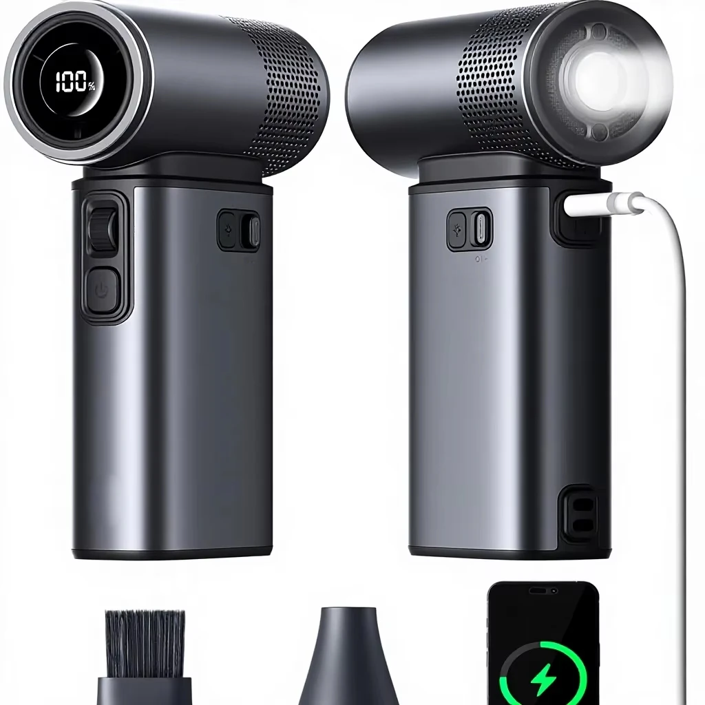 

Ultra2 Portable Bladeless Handheld Fan 9000mAh Max 25Hrs 5-Speed Turbo Rechargeable 5W Outdoor Power Bank Flashlight Metal Shell