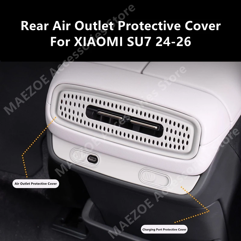 

For XIAOMI SU7 24-26 Rear Air Outlet Protective Cover,Car Interior Decoration Protection Modification Accessories Refit