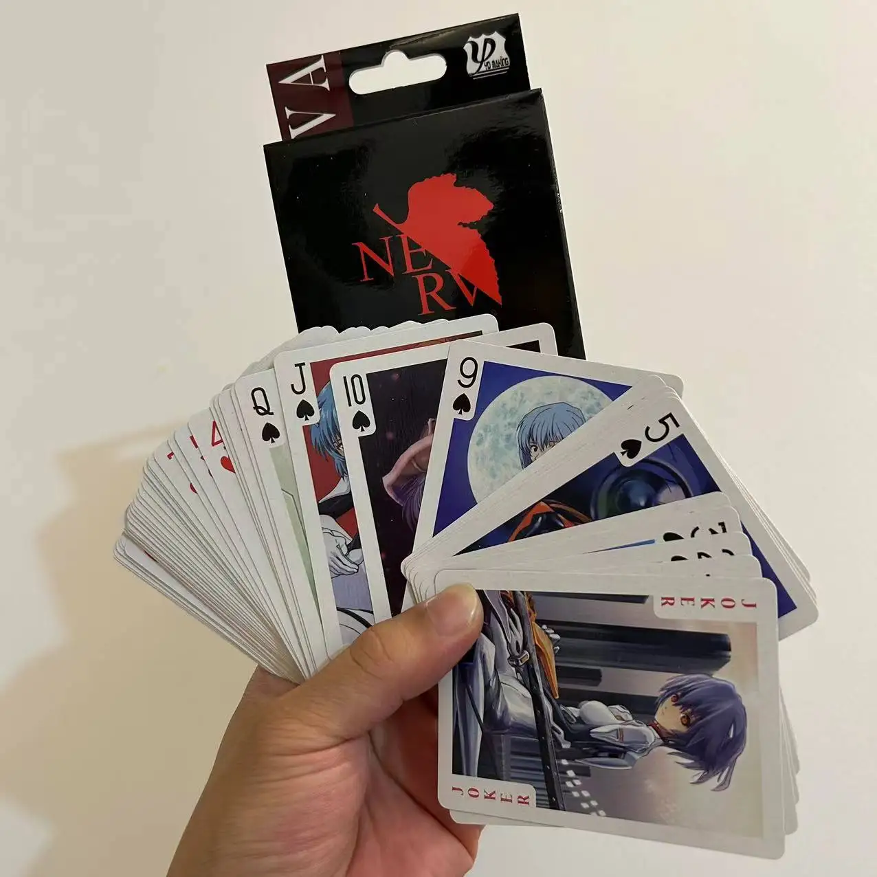 54pcs New Anime NEON GENESIS EVANGELION EVA NERV figure model toys Poker Card cos props board role-playing game gifts