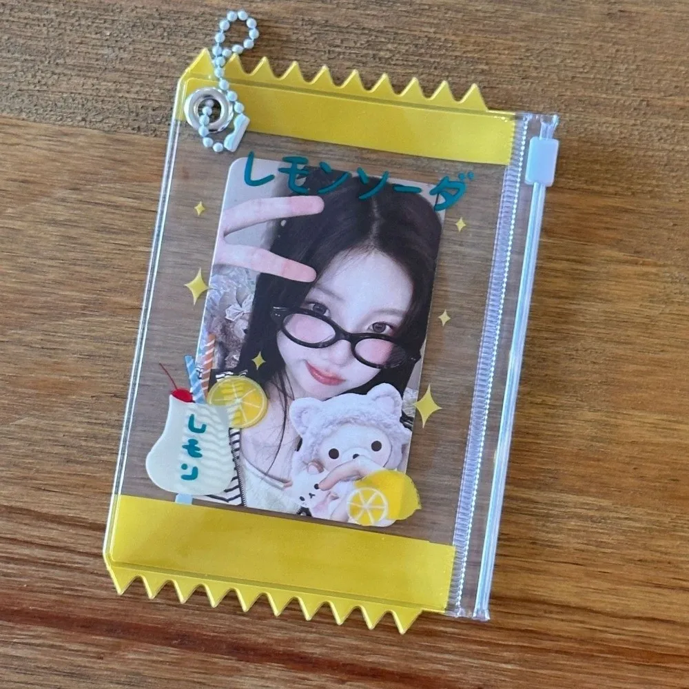 Photocard Display Transparent Candy Bag Japanese Style Korean Style Card Sleeves 3 Inch Photocard Holder Idol Photo Card