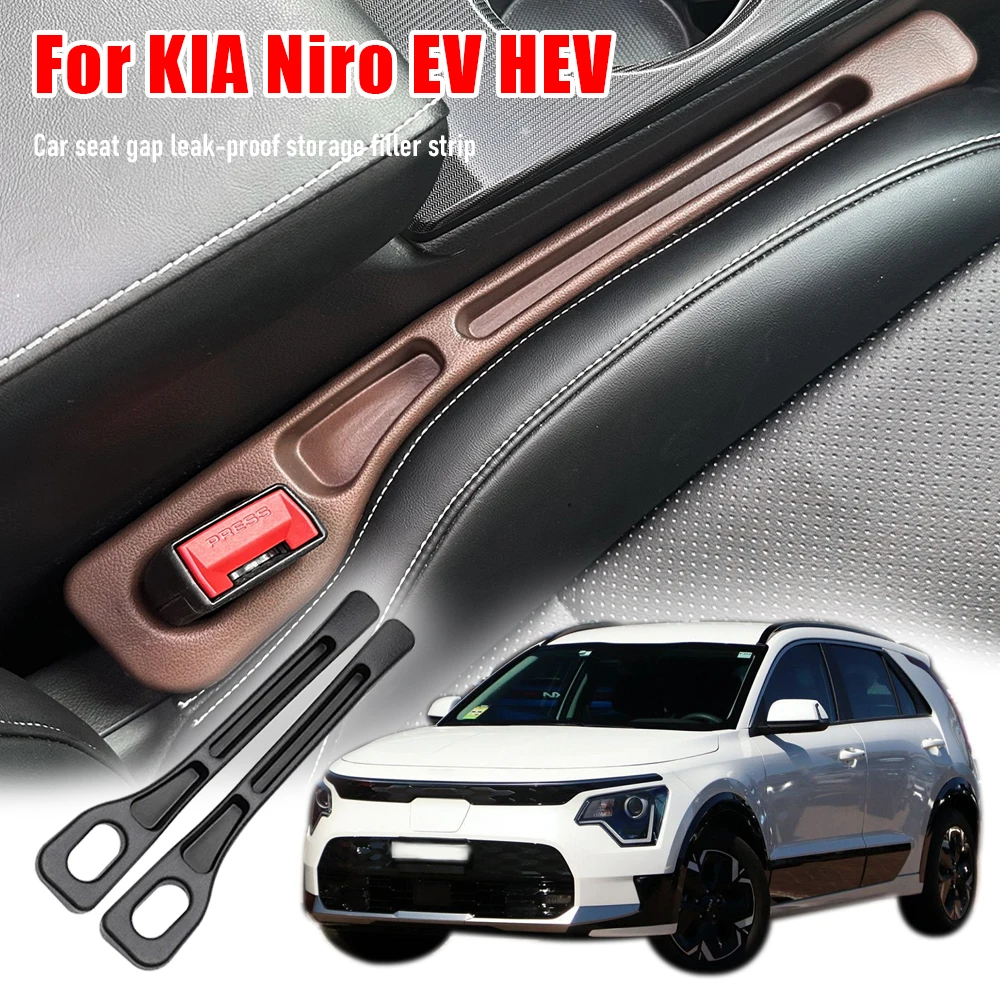 

For KIA Niro EV HEV S GT Line C Pillar Hybrid Car Seat Gap Filler Strips Auto Seat Storage Kit Accessories 2019 2021 2022 2024