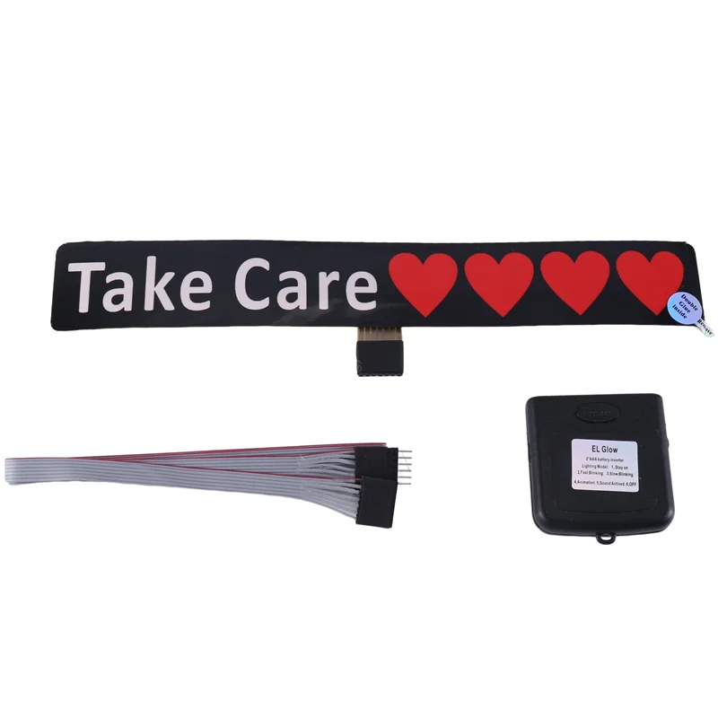 

ABOK-Windshield Electric Car LED Reflective Stickers Car Window Sticker Glow Panel Car Glow Sticker
