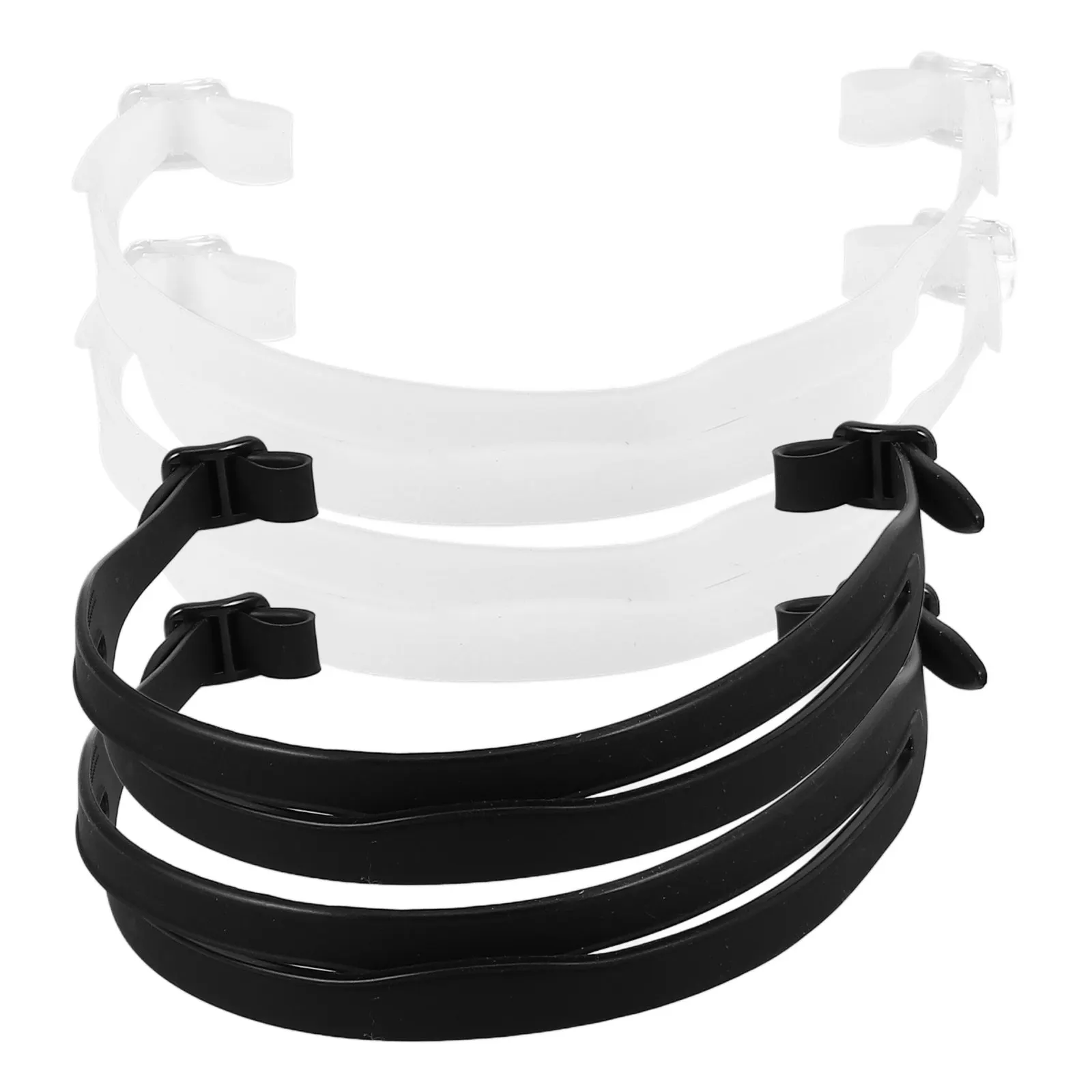 

2 комплекта регулируемых ремешков для очков, нескользящий шнурок для плавательных очков, легко надевается, не спадает, удобный ремешок для очков для плавания