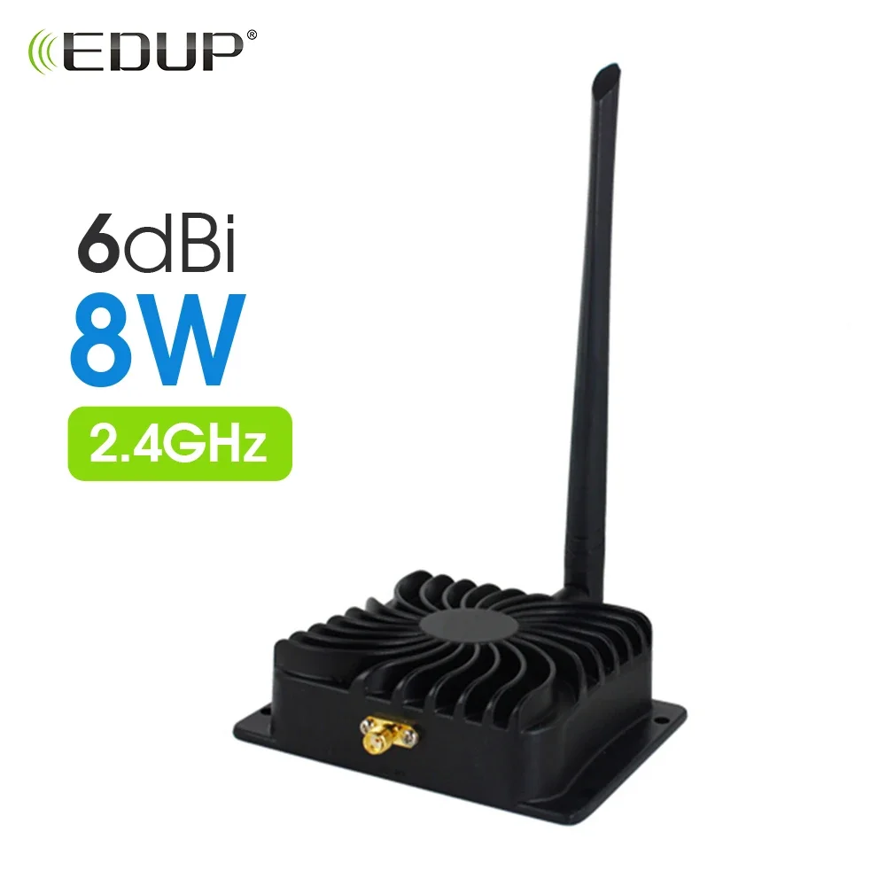 EDUP AB003 8W Wzmacniacz WiFi 2.4GHz, wzmacniacz sygnału WiFi, przedłużacz zasięgu routera, bezprzewodowy pilot zdalnego sterowania, przedłużacz zasięgu.