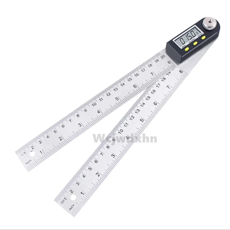 20CM High precision electronic angle ruler digital display angle ruler multifunctional stainless steel electronic ruler