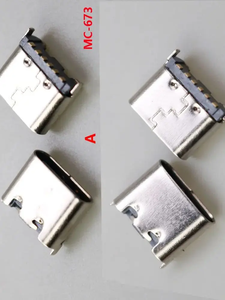 5szt 6-pinowe pionowe złącze SMT typu C USB 3.1 żeńskie SMD do projektowania PCB DIY wysokoprądowe ładowanie 6P — zdjęcie 2