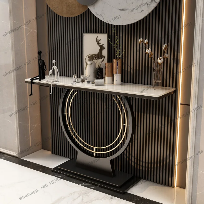 Nordic entrance table, modern simplicity, ultra-narrow new Chinese style strip case, foyer entry cabinet, entrance door against