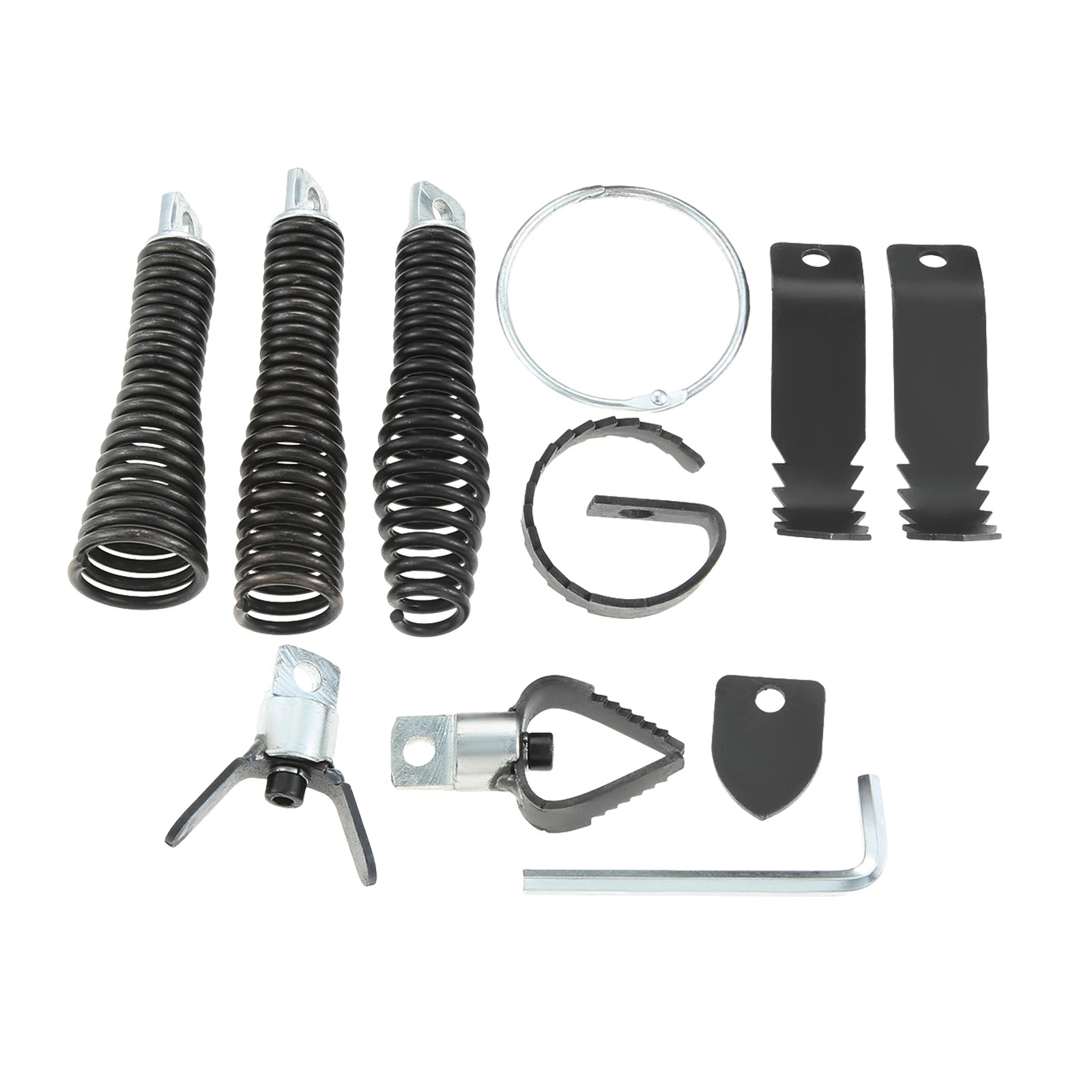 8Pcs Drain Snake Kit Drain Cleaner Machine Bit Attachment For 5/16