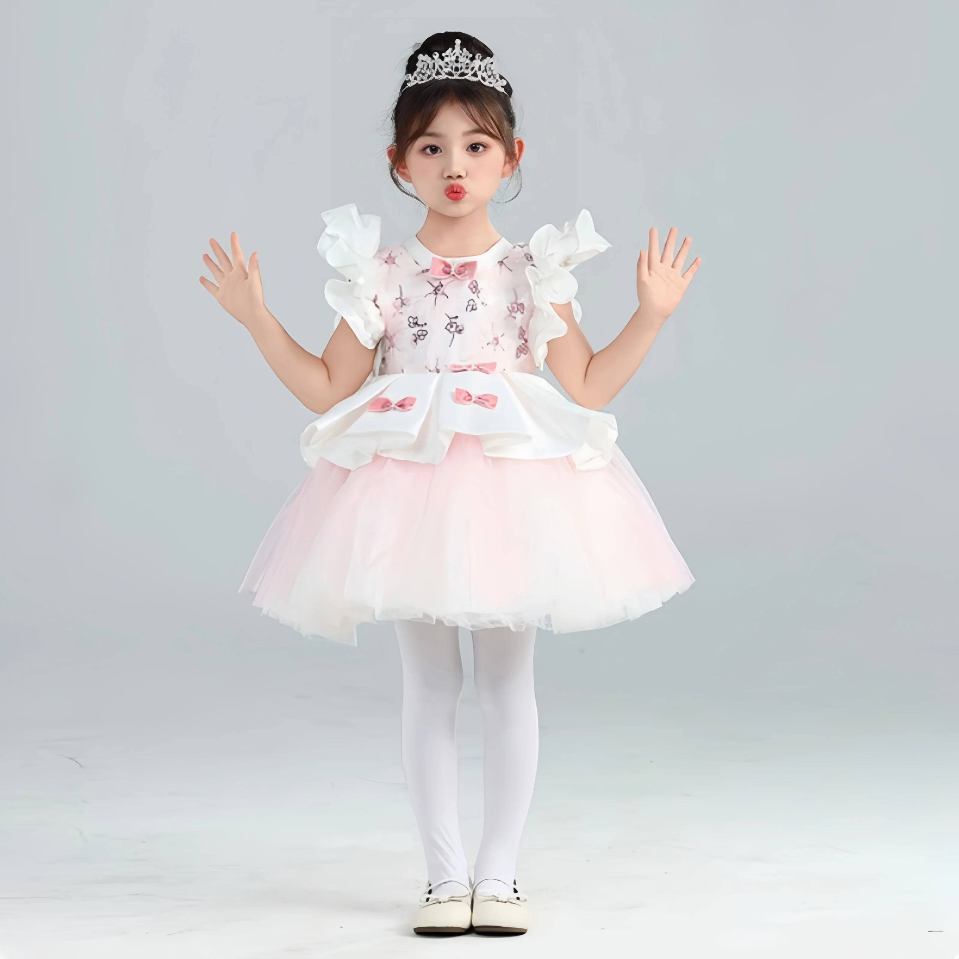 

Modern dance dress girls Children Kids sequin Cheerleading costume Stage Performance Costumes dance costume girls