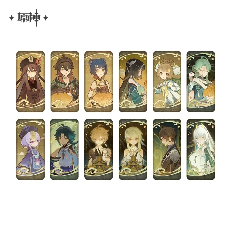 [Pre-venta] Mercancía oficial del anime de la serie Genshin Impact “Moon Between the Clouds”: insignias y pines de papel con temática de Liyue