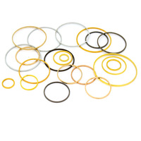 100-30Pcs 8-60mm Brass Closed Rings Big Circle for Ear Wires Hoops Making DIY Accessories Pendant Connectors Rings Jewelry Craft