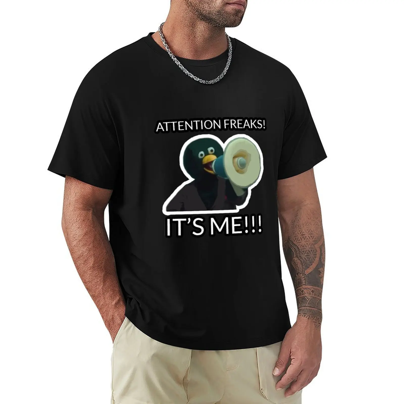 

Duck Guy DHMIS - Attention Freaks! It's Me! T-Shirt clothes graphic t shirts street wear T-shirt men