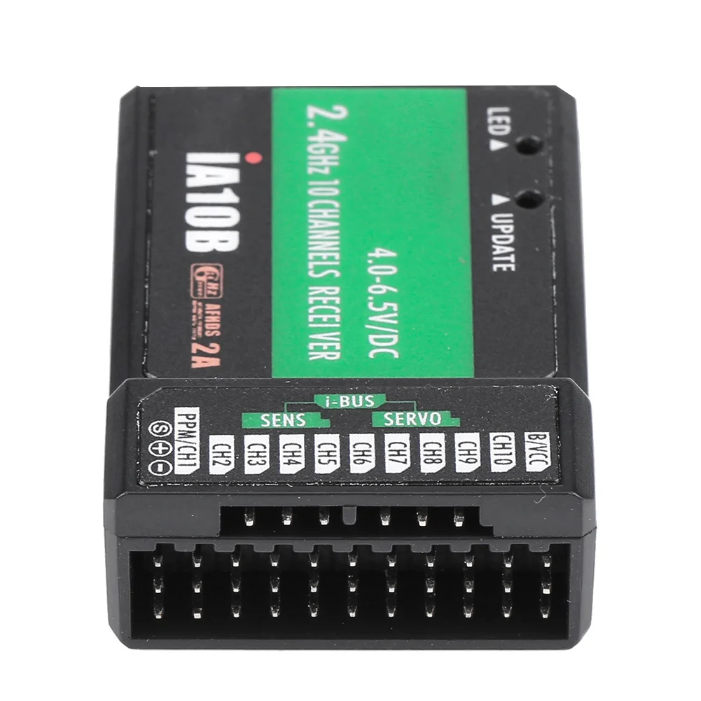 Flysky FS-IA10B 2.4G 10 Channel Receiver PPM Output With iBus Port for RC Helicopter view 3