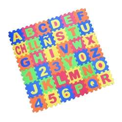 Play Mats 36pcs 9cm Number Alphabet Puzzle Foam Maths Educational Toy Gift Floor Soft Cushion Carpet Baby Crawl Mat Jigsaw Toys