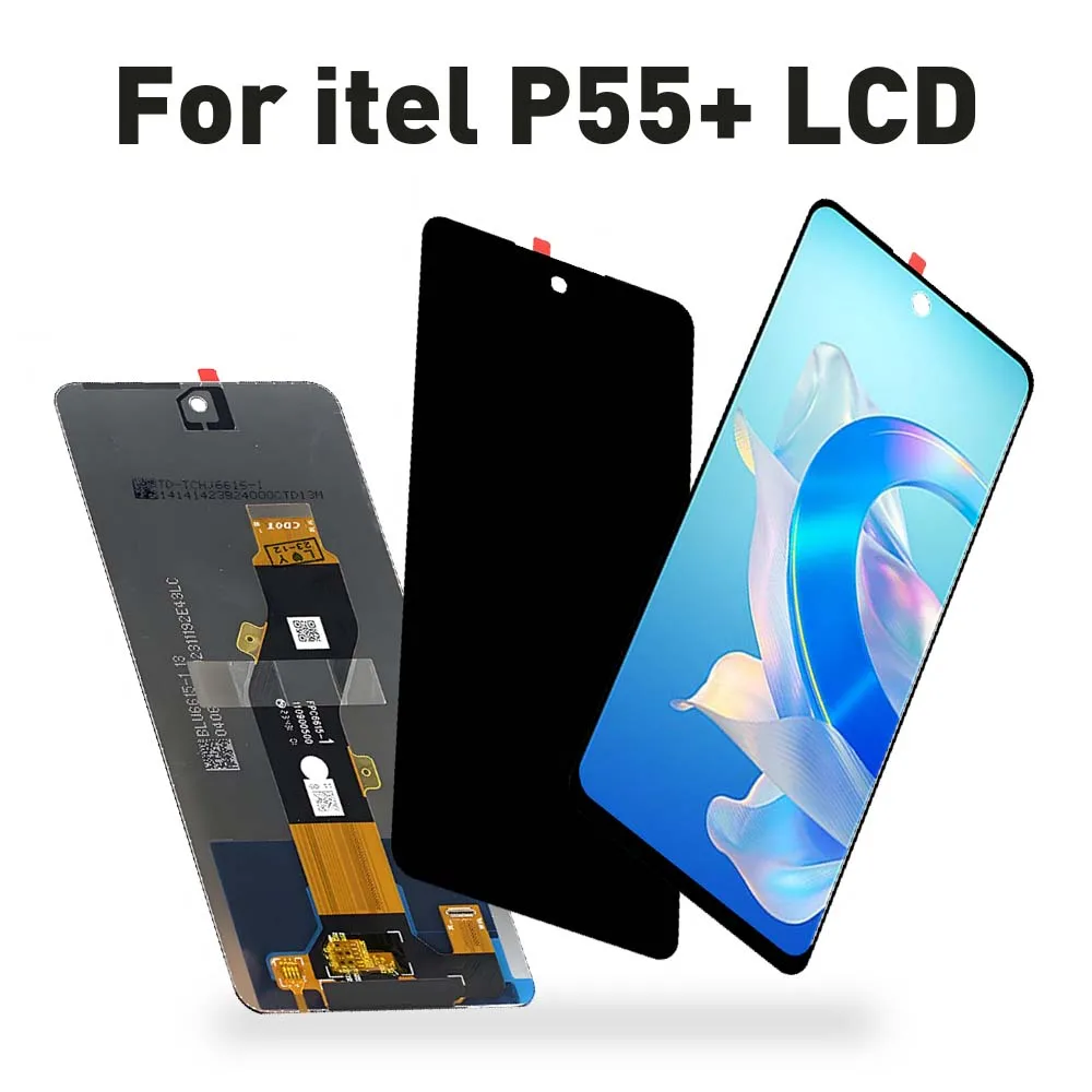 High Quality 6.6'' LCD Display Touch Screen Digitizer For Itel P55+ P663LN P663L - Replacement Assembly Part for p55 PlUS Repair