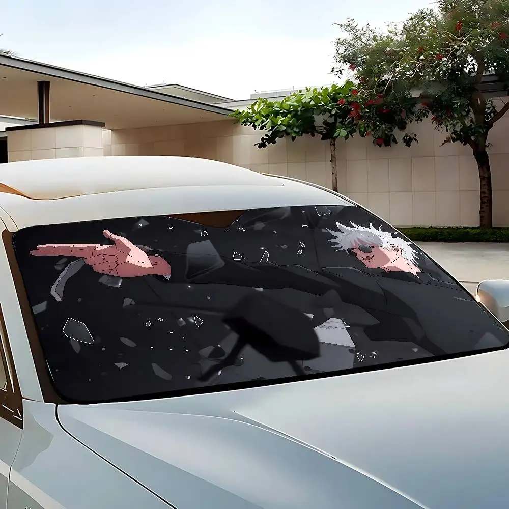 Anime J-Jujutsu-KaisenS Stylish And Trendy Windshield Sunshade, Car Windshield Cover, Car Sunshade Curtain, Car Sun Protection