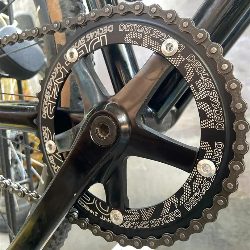 DECKAS 144BCD Chainring Fixed Gear Track Fixie Bike Special Single Speed Gear Wheel 44T 46T 48T 50T 52T 54T 56T 58T Chainwheel