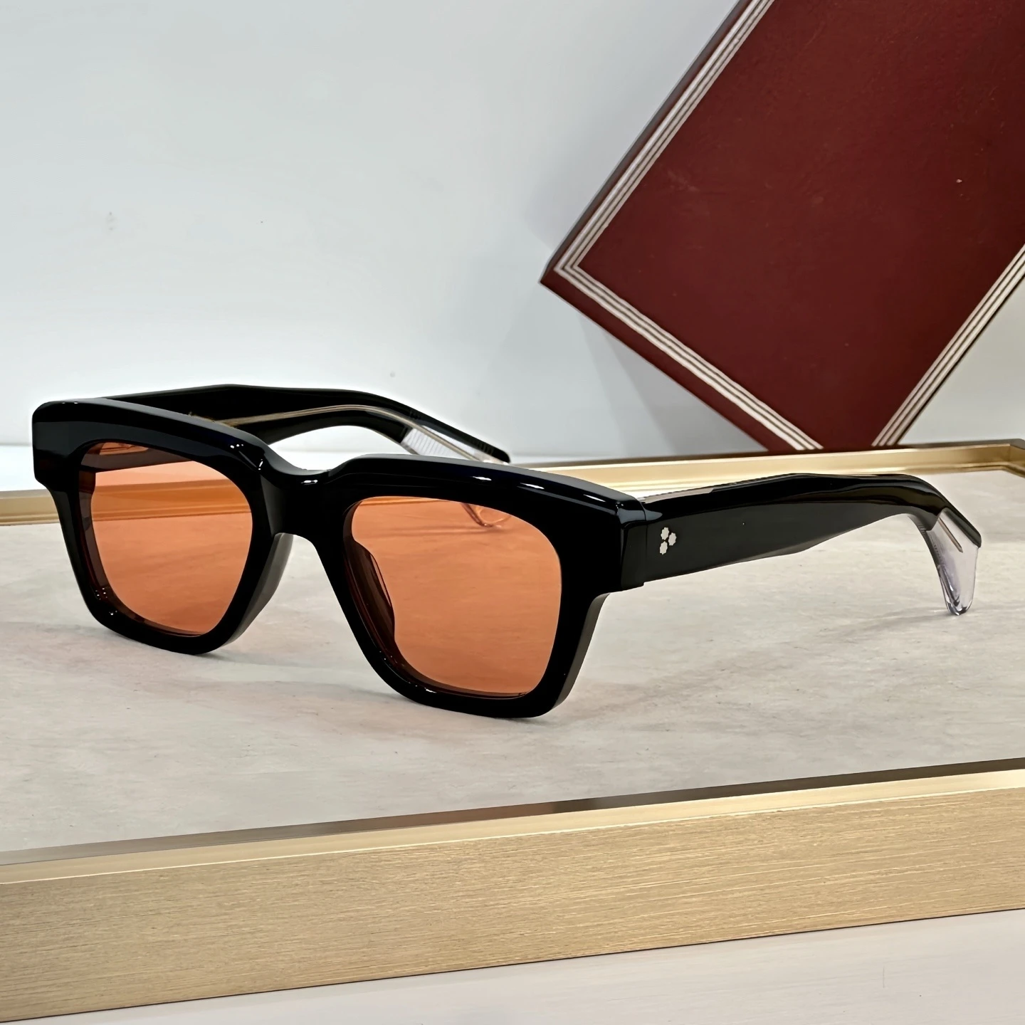 2025 Sunglasses Glamour Sunglasses Square Avant-garde Sunglasses FELLINI Thick Acetate Women Men Sunglasses