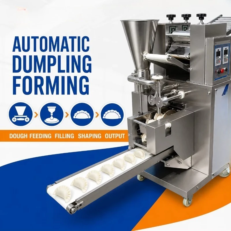 NOVALUX 220V Automatic Dumpling Making Machine Commercial Wonton Forming Equipment 3600PCS H