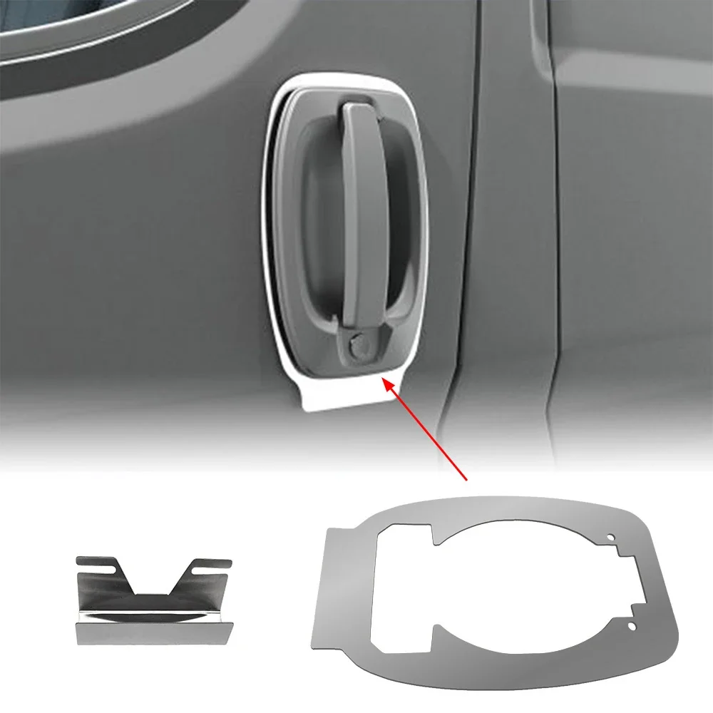 1set RV Door Handle Pro Plate Auto Parts For Citroen Relay Fiat Ducato Peugeot Boxer 2007-Onwards Camper Van RV Accessories