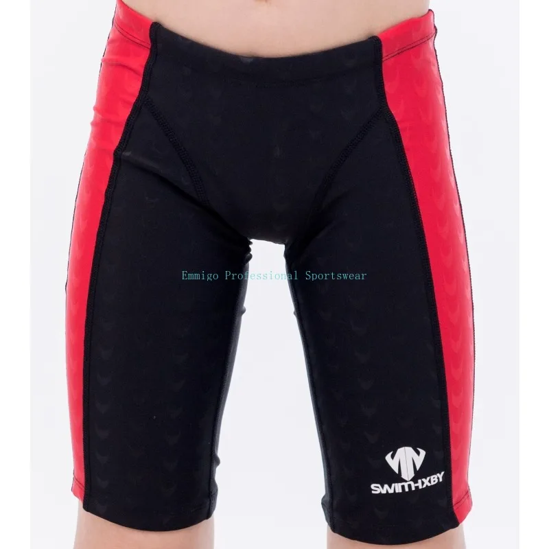

Kids' Competition Swim Trunks Quick Dry Youth Sharkskin Training Swimwear For Boys Professional Chlorine-Resistant Swim Shorts