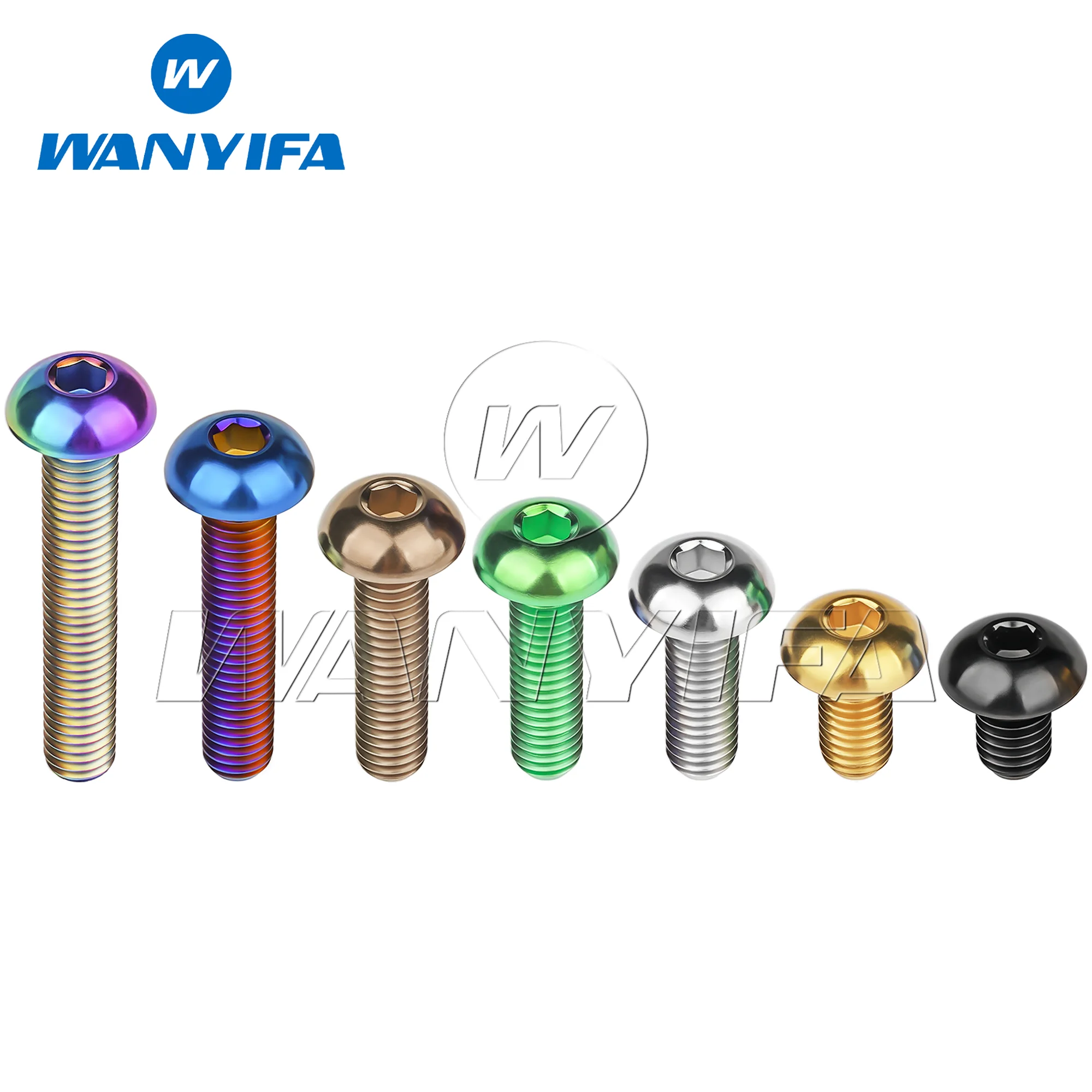 Wanyifa Titanium Bolt M3x8/10/12/15mm Hex Head Screws for Bicycle Retrofit Model Tool