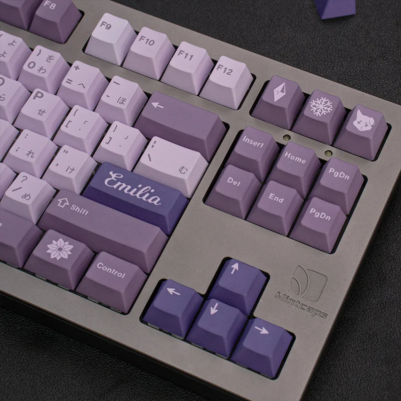 Imagem -02 - Gmk Clones Geada Bruxa Keycaps Cereja Perfil Pbt Dye-sub Grande Conjunto Japonês Keycap para mx Interruptor Teclado de Jogo Mecânico