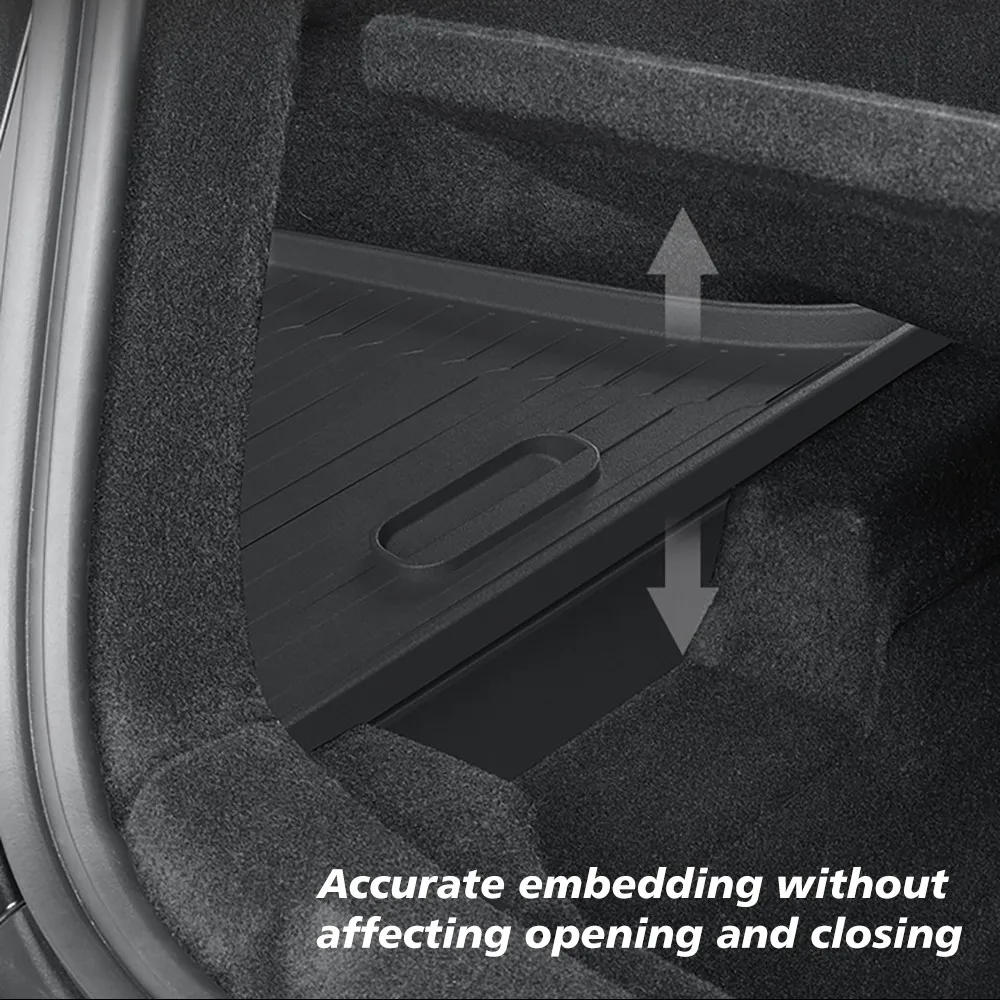 Trunk Organizer for Tesla New Model Y Juniper Launch Refresh 2025 Rear Trunk Storage Bins Side Box Organiser TPE Accessories