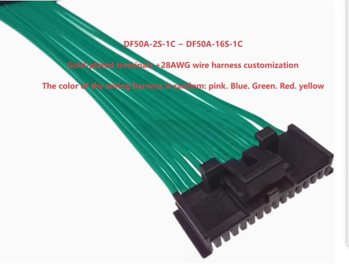 10-pecas-lote-2p~50p-df50a-2s-1c~df50a-16s-1c-comprimento-300mm-terminais-banhados-a-ouro-personalizacao-de-fiacao-28awg