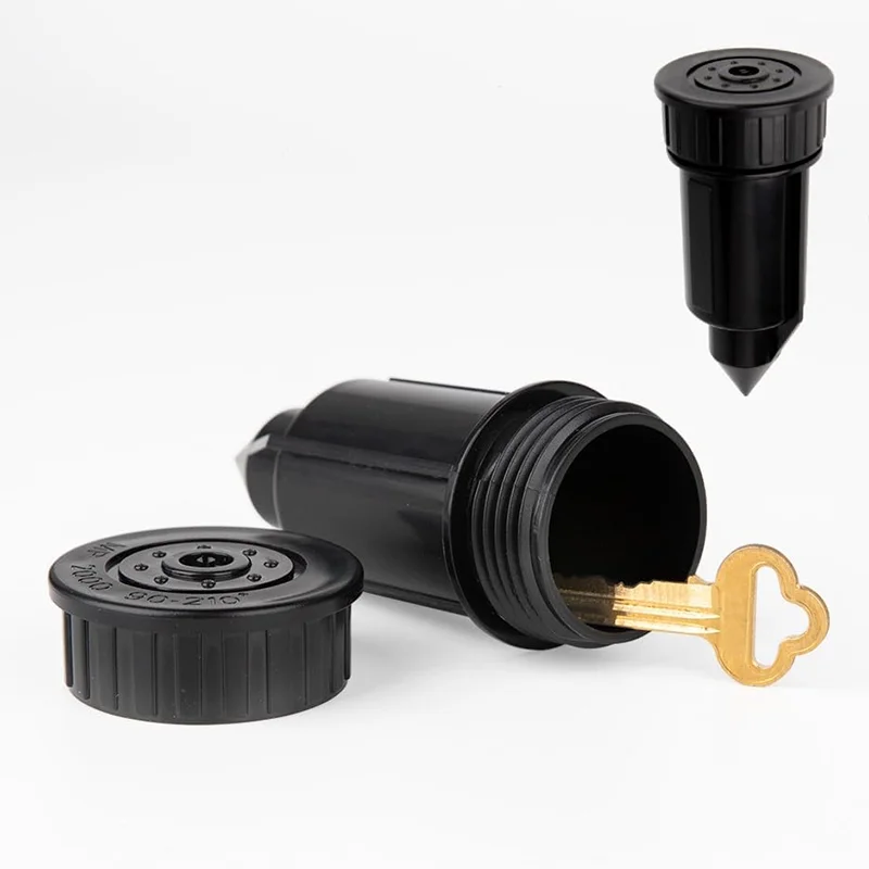Fake Sprinkler Hidden Key Box Diversion Safety Bracket Outdoor Decor Waterproof Spare Key Storage Device For Home Garden