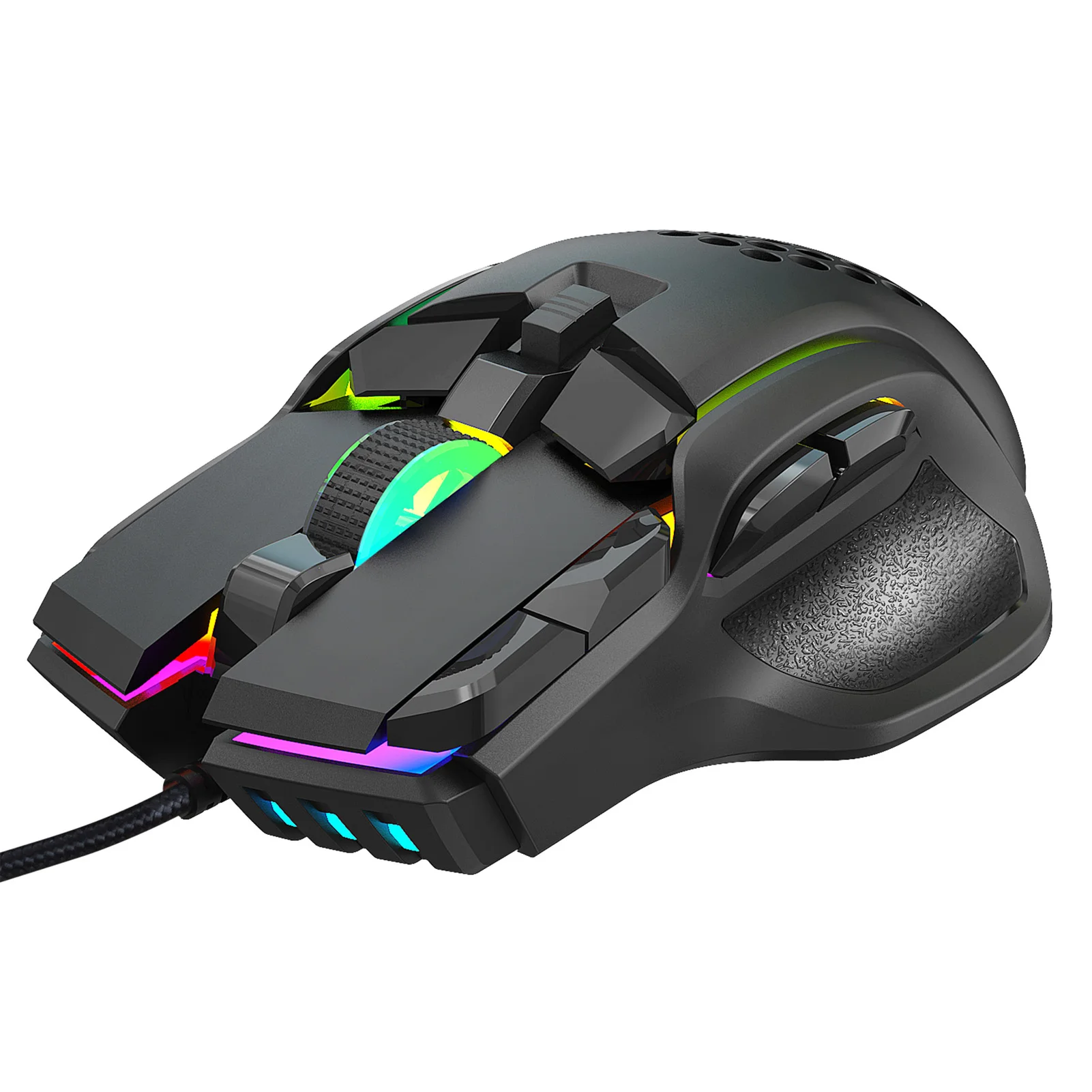 Компьютерная мышь, игровая мышь, игровая мышь S700, 12800 точек на дюйм, макропрограммирование, RGB светящаяся игровая мышь, домашняя мышь, мышь