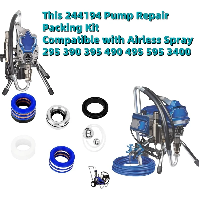 ГОРЯЧИЙ! (1+4ПК) 244194   Паковочный комплект для ремонта насоса и 246385   Комплект для замены экрана впускного фильтра UNF 7/8 дюймов для 390 395 490 495 595
