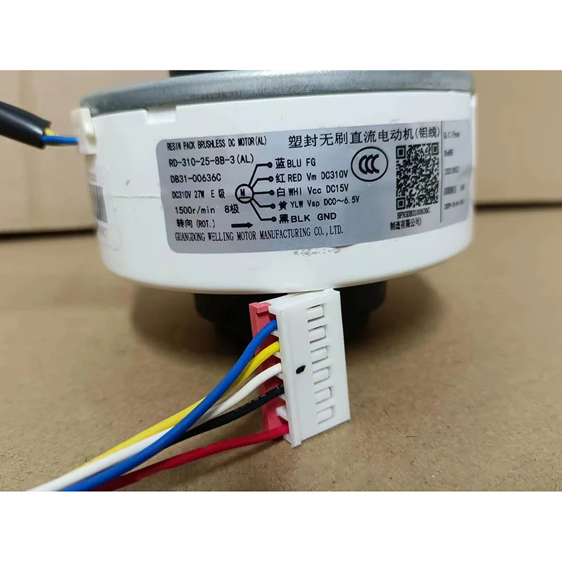 DC310V 27W 1500r/min RD-310-25-8B-3(AL) DB31-00636C for Samsung air conditioner outdoor unit cooling fan motor