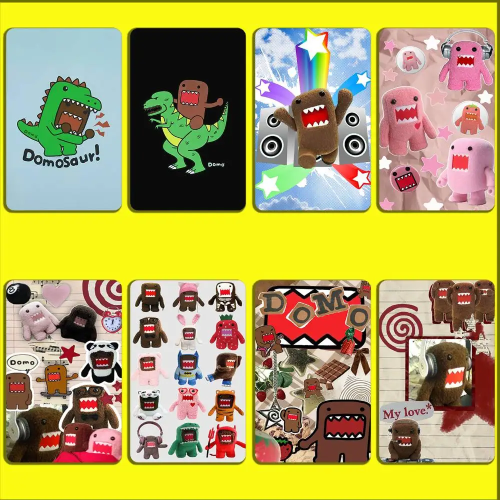 

Cartoon D-Domo Kun Cute Card Stickers For Debit Bank Credit Cards Metro Bus Pass Sticker Decoration Cover Skin