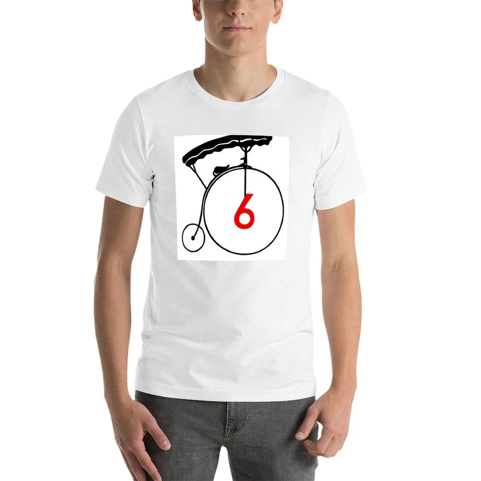 تي شيرت عالي النسبة المئوية من القطن للرجال قميص قطني عالي الجودة 100 لـ ITV رقم 6 قميص تي شيرت رجالي-The #4