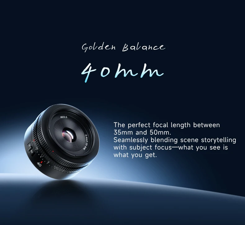 7artisans 40mm F2.5 Autofokus Vollformat-Objektiv mit großer Blende für Sony E A7R A7 V A7C II Nikon Z Z8 Z50II Leica L SL S1M2 – Detail 4