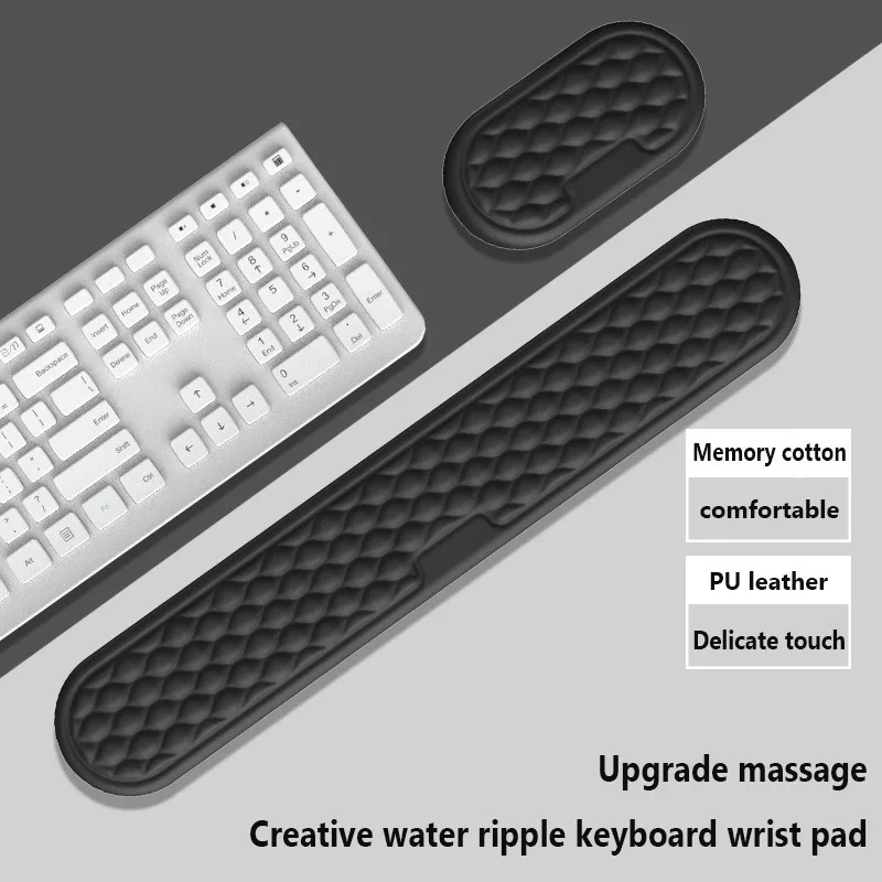 Mouse pad ergonômico, descanso de pulso, proteção para digitação de escritório, suporte relaxante, memória, almofada de pulso, computador, laptop, teclado, tapete de mesa