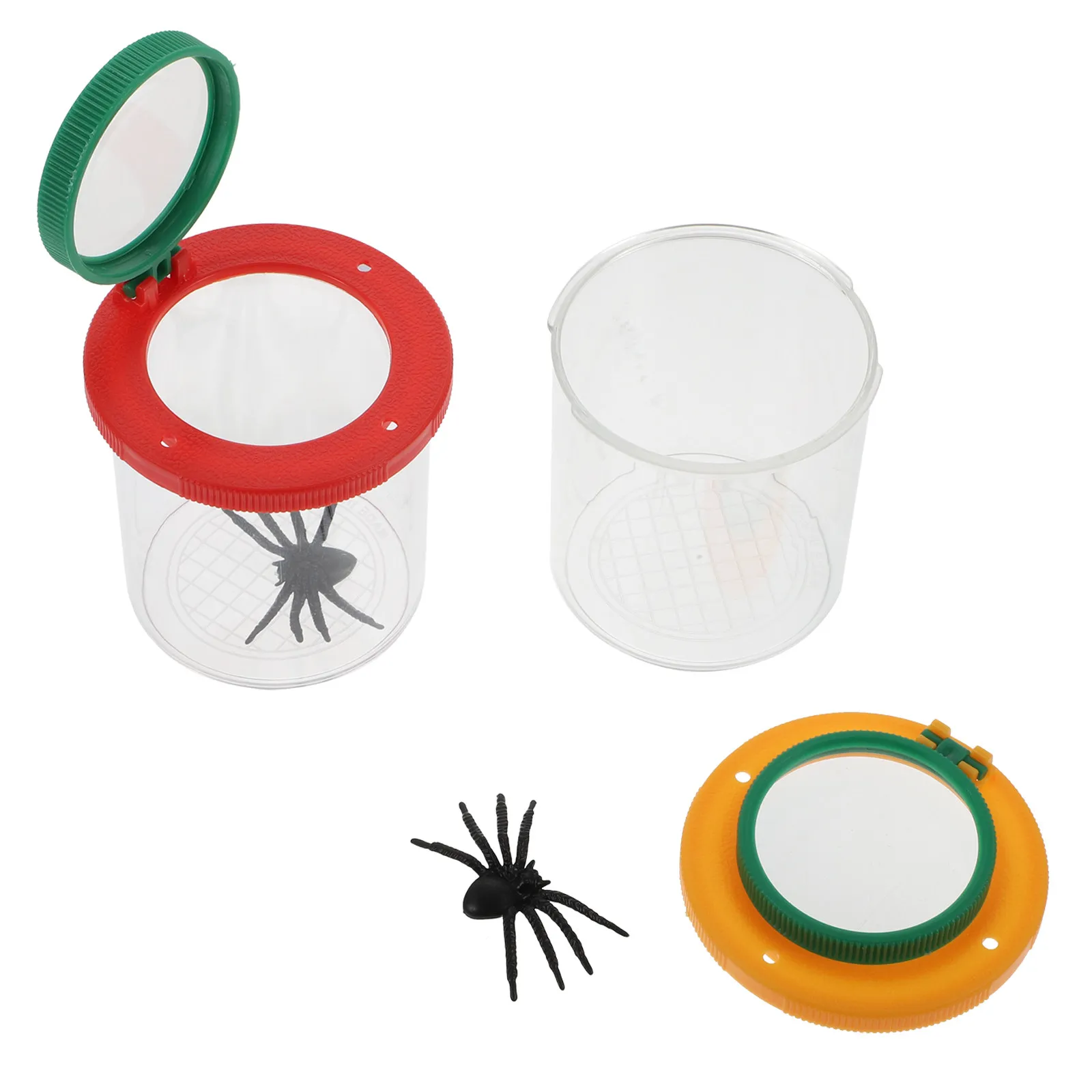 2pcs Kids Science Observation Box with Magnifier – Insect Viewer Cage for Classroom & Outdoor Exploration