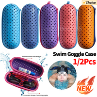 1/2Pc Soft Swimming Goggles Storage Box Breathable EVA Myopia Glasses Case Sunglasses Organizer Eye Wear Accessories Glasses Box