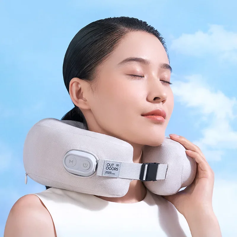 

Automatic Air Bag U-shaped Massage Pillow Car Mounted Home Travel Portable Neck Massager AutomaticKneading Cervical Vertebra Mas