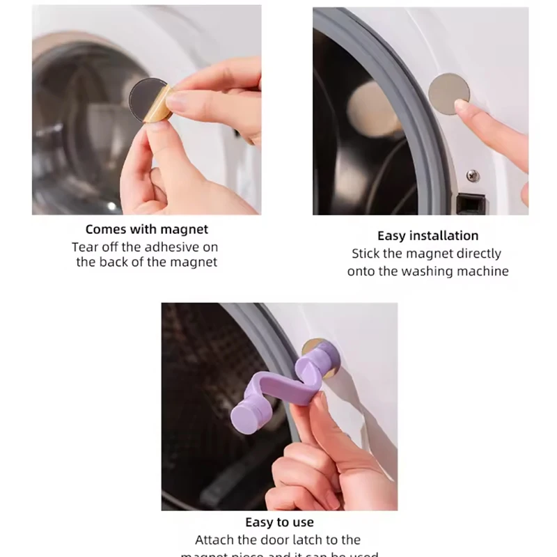 Front Load Washer Door Prop And Stopper Magnetic Washing Machine Door Holder Removable Washer Door Stopper
