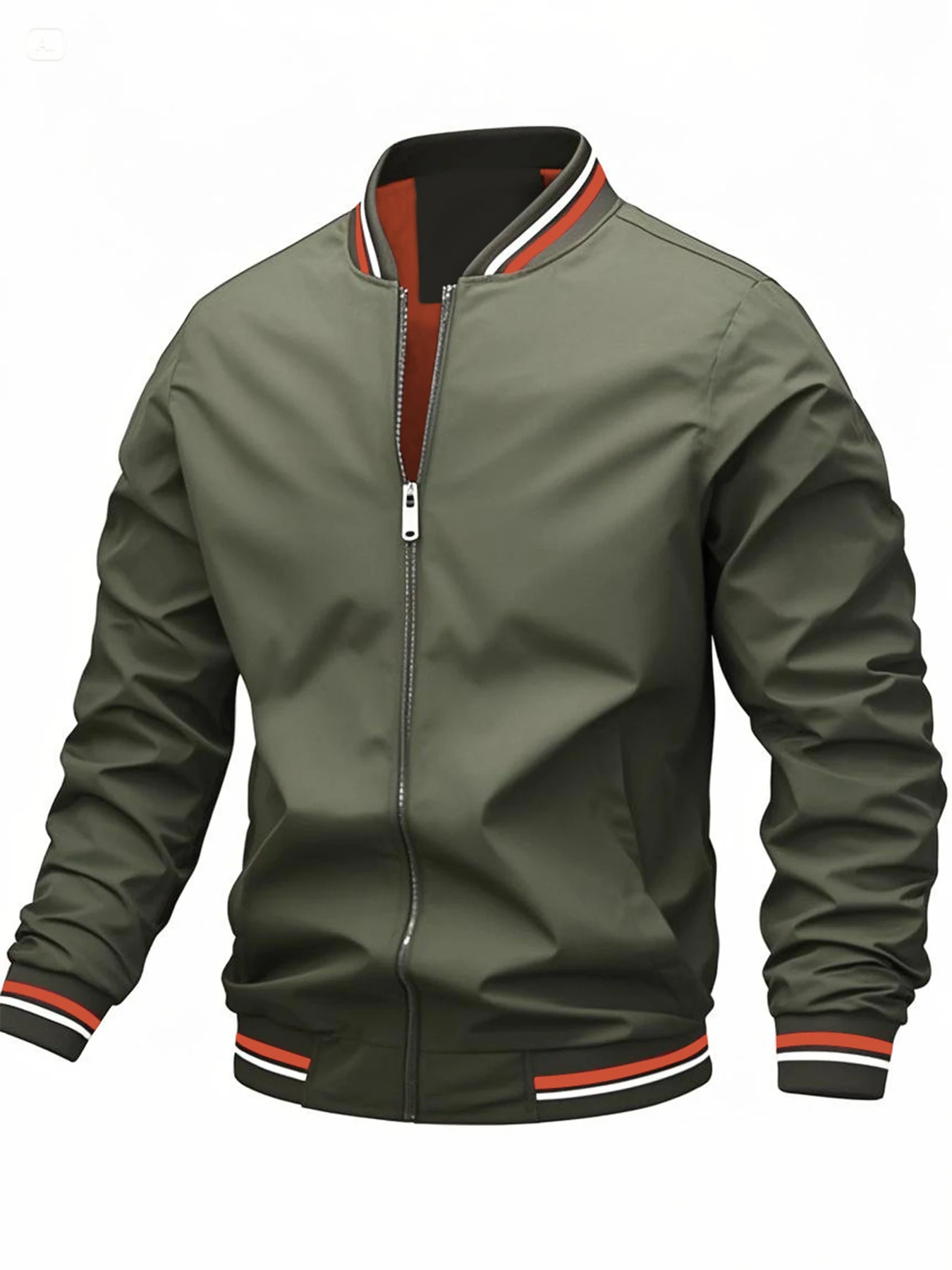 2025 ربيع الخريف عادية الصلبة موضة سليم Bomber سترة الرجال معطف جديد وصول سترات للعبة البيسبول الرجال سترة XS-2XL #6