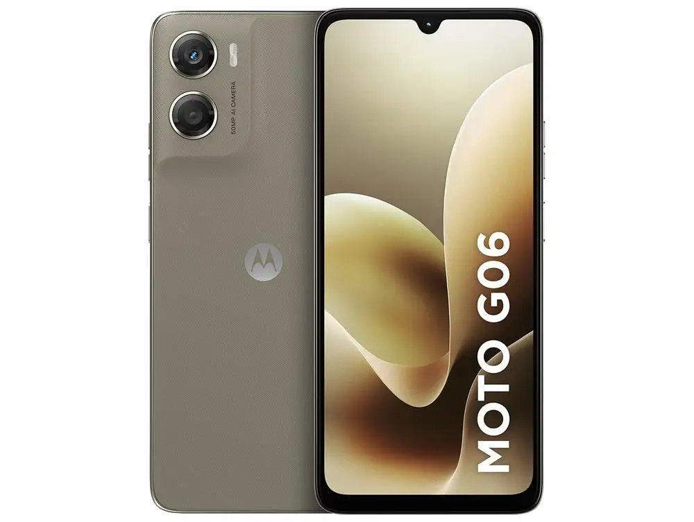 الهاتف الذكي موتورولا موتو G06 256 جيجا بايت 4 جيجا بايت رام بيج 6,9 بوصة كاميرا. 50 ميجابكسل + سيلفي 8 ميجابكسل